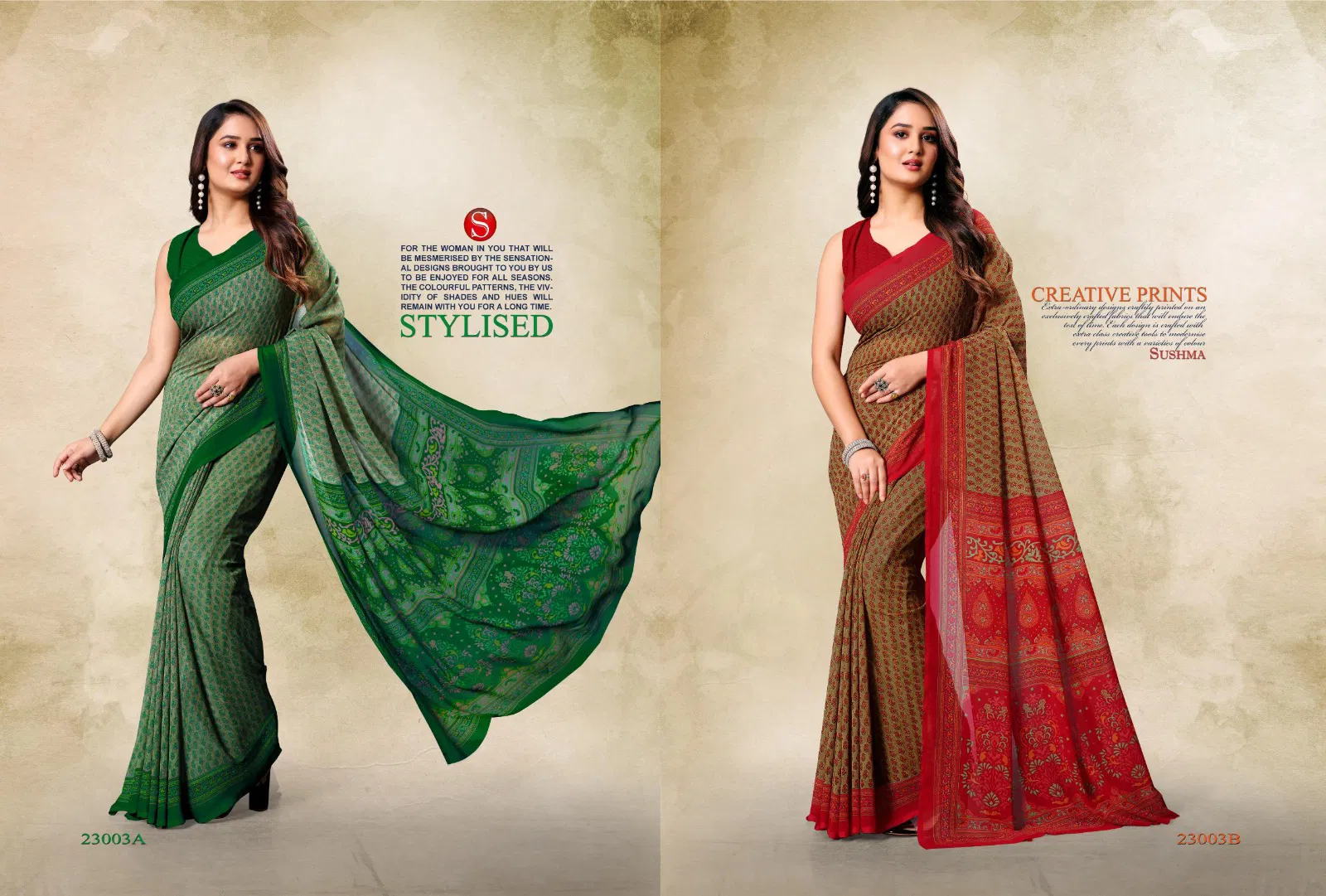 Classical By Sushma Printed Weightless Sarees Online Wholesale